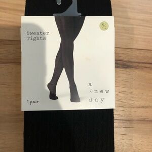 A New Day Black Sweater Tights